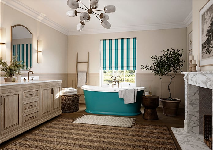 The British Stripe Co. Edward, Blackpool No.1 - Roman Blind - Image 6